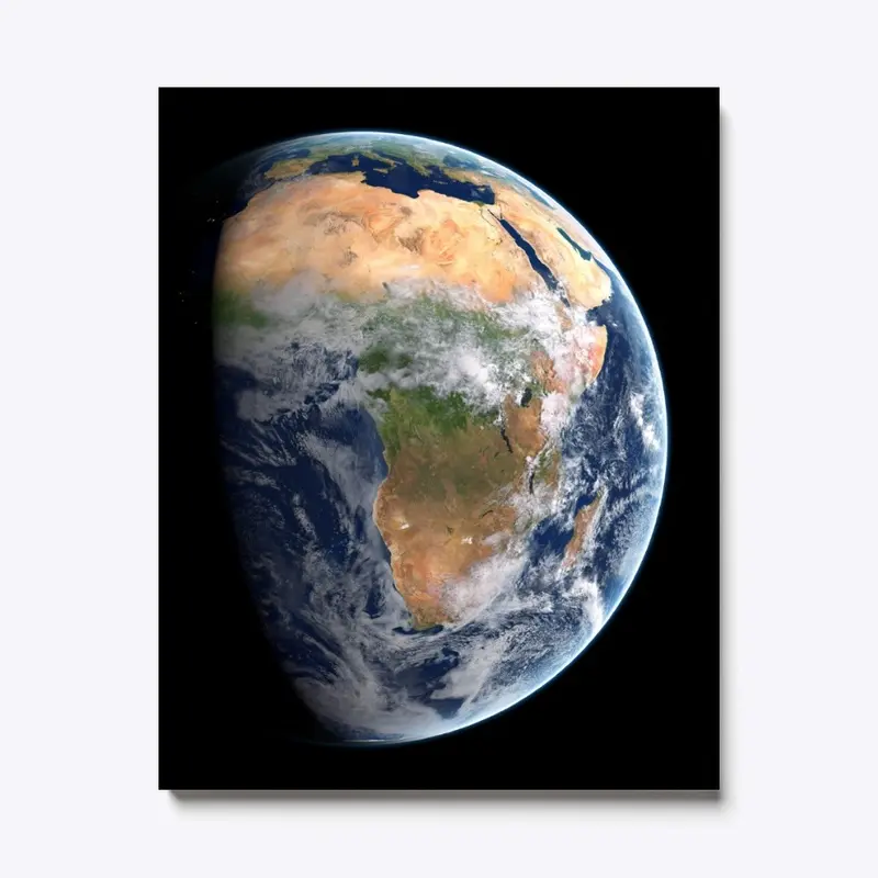 Earth Globe Africa Canvas Poster